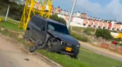 Vehículo accidentado en el Anillo Vial Oriental está adscrito a la Sijín de la Policía Metropolitana de Cúcuta 