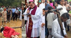 Así se vivió el tradicional viacrucis de Viernes Santo en Cúcuta, Pamplona, Ocaña y Tibú 
