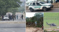 En la patrulla atacada en el Anillo Vial Oriental solo iba un policía. / Foto La Opinión