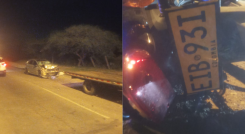 Accidente, Anillo Vial Oriental en Navarro Wolf