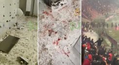 Destrozados con rastros de sangre: así quedaron algunos baños del Atanasio tras las protestas de hinchas del DIM