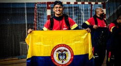 Daniel Villamizar, arquero de Selección Colombia de futsal para sordos