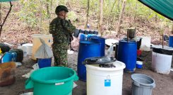 Desmantelan laboratorio de cocaína del Eln en Durania, Norte de Santander