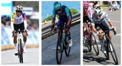 Egan Bernal, Santiago Buitrago y Einer Rubio. 