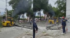 Tragedia en Girón, Santander: Tractomula derribó puente peatonal dejando un muerto y tres heridos