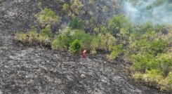 Incendio en Ocaña, corregimiento de Aguas Claras.