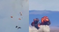 Pilotos resultaron ilesos tras choque de dos aviones de combate en Estados Unidos