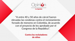Contra los reclutadores de niños