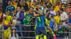 Selección Colombia vs Uzbekistán. Daniel Muñoz y Luis Díaz 17-06-26.
