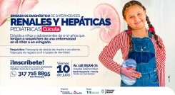 Están abiertas las inscripciones para la Tercera Brigada de Diagnóstico de Enfermedades Renales y Hepáticas Pediátricas