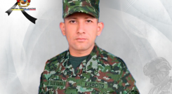 Soldado asesinado por drones explosivos.