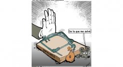 09-07-26 - Caricatura, Se detienen los empalmes