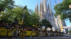 El equipo Visma ganó la contrarreloj por equipos de la primera etapa del Tour de Francia.