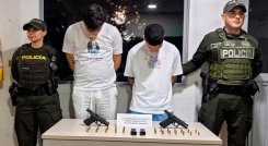 Antonio Aponte y Manuel Ríos fueron enviados a la cárcel por porte ilegal de armas de fuego.