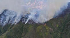Después de varios días los organismos de socorro liquidan el incendio presentado en zona rural de Ocaña.