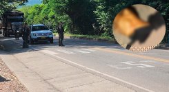 El cuerpo fue encontrado al margen de la vía que comunica a La Ye Astilleros, en El Zulia, con Tibú. / Foto: Cortesía