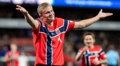 Erling haaland arrancó con un doblete en la Liga de Naciones 