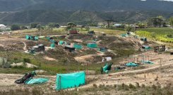 Invasores de un predio en el corregimiento de Aguas Claras fueron desalojados por las autoridades.