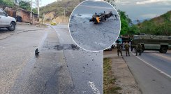 Los presuntos delincuentes se enfrentaron al Grupo de Caballería Liviana N.° 5. / Foto La Opinión