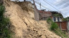 Se prenden las alarmas frente a posibles deslizamientos de tierra.