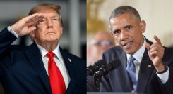 Trump y Obama.