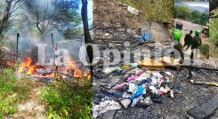 La vivienda de Ana Gil quedó reducida a cenizas en el barrio 20 de Julio, en Villa del Rosario. / Foto: Cortesía