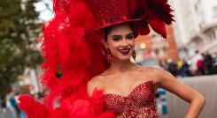 Salwa Maloof llevó el Carnaval de Barranquilla a las calles de Madrid