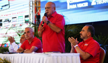 Diosdado Cabello estuvo en San Cristóbal supervisando la estrategia electoral. 