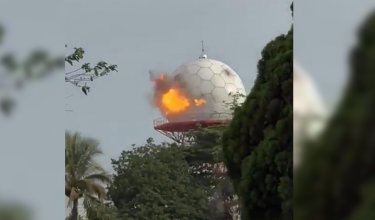 Ataque-con-dron-a-radar-en-Cali. Foto: redes sociales captura.