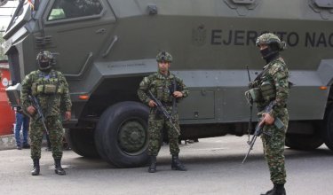 La policía extremó las medidas de seguridad ayer tras el atentado en El Escobal/Foto: Cortesía