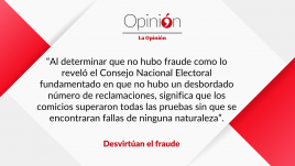 Desvirtúan el fraude