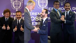 Presidente Electo De la Espriella  se reunió con el Rey Felipe VI,  Javier Milei y Daniel Noboa 