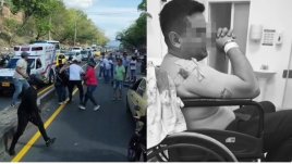 Ataque en la subida del Indio.