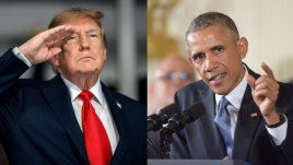 Trump y Obama.