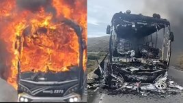 Incineran bus en el páramo de El Almorzadero, entre Santander y Norte de Santander