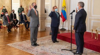 Felipe Buitrago se posesionó como ministro de Cultura / Foto: Colprensa