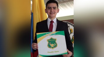 Juan Sebastián Ramíez es estudiante de la Normal Superior. / Foto: Cortesía