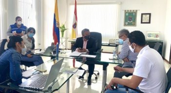 El IDS con el alcalde Humberto Pisciotti y la directora de Salud coordinan el proceso. 
