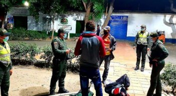 Operativos de la Policía en los barrios de Cúcuta. 