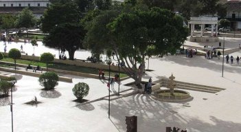 Después de varios intentos, por fin retornó el orden en el parque Águeda Gallardo.