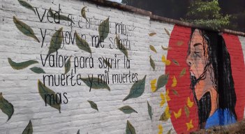 El primer mural en honor a Policarpa Salavarrieta. Su objetivo es pintar a las demás heroínas de la historia.  