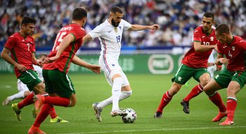 Karim Benzema, delantero de la Selección francesa. 