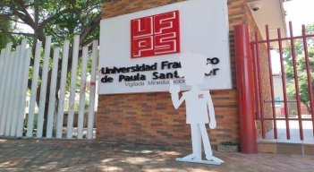 Los estudiantes de la UFPS promueven el voto en blanco para la consulta rectoral del 4 y 5 de junio. /Foto cortesía