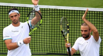 Con una victoria en cuatro sets, los tenistas colombianos Juan Sebastián Cabal y Robert Farah (Equipo Colsanitas, Babolat) se instalaron en la ronda de cuartos de final de Wimbledon (Reino Unido, césped). / Foto: Fedecoltenis
