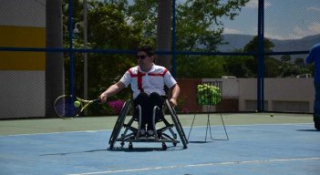El tenis de silla de ruedas una nueva disciplina que integra el deporte adaptado de Norte de Santander. 