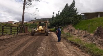La alcaldía de Chitagá interviene la malla vial rural. Foto: Cortesía/ La Opinión 