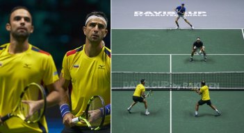 Juan Sebastián Cabal y Robert Farah se llevaron otra batalla, esta vez ante Fabio Fognini y Jannik Sinner por 6-2, 5-7, 7-6 (6). / Foto: Fedecoltenis