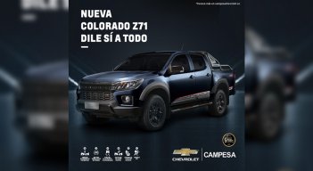 Con la nueva Chevrolet Colorado Z71, no tengas miedo a decirle Sí a todo./Foto: cortesía