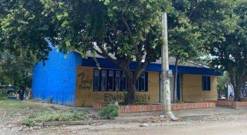 Comedor infantil abandonado por afluencia de habitantes de la calle./Foto: Angie Barbosa/La Opinión.
