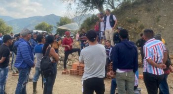 Campesinos de Hacarí levantan bloqueo vial./Foto: Cortesía